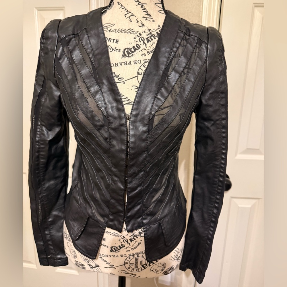 Azalea Wang Black and White Striped Jacket